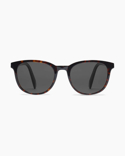 Charlie Polarized Acetate Sunglasses - Standard / Clear with Grey lens
