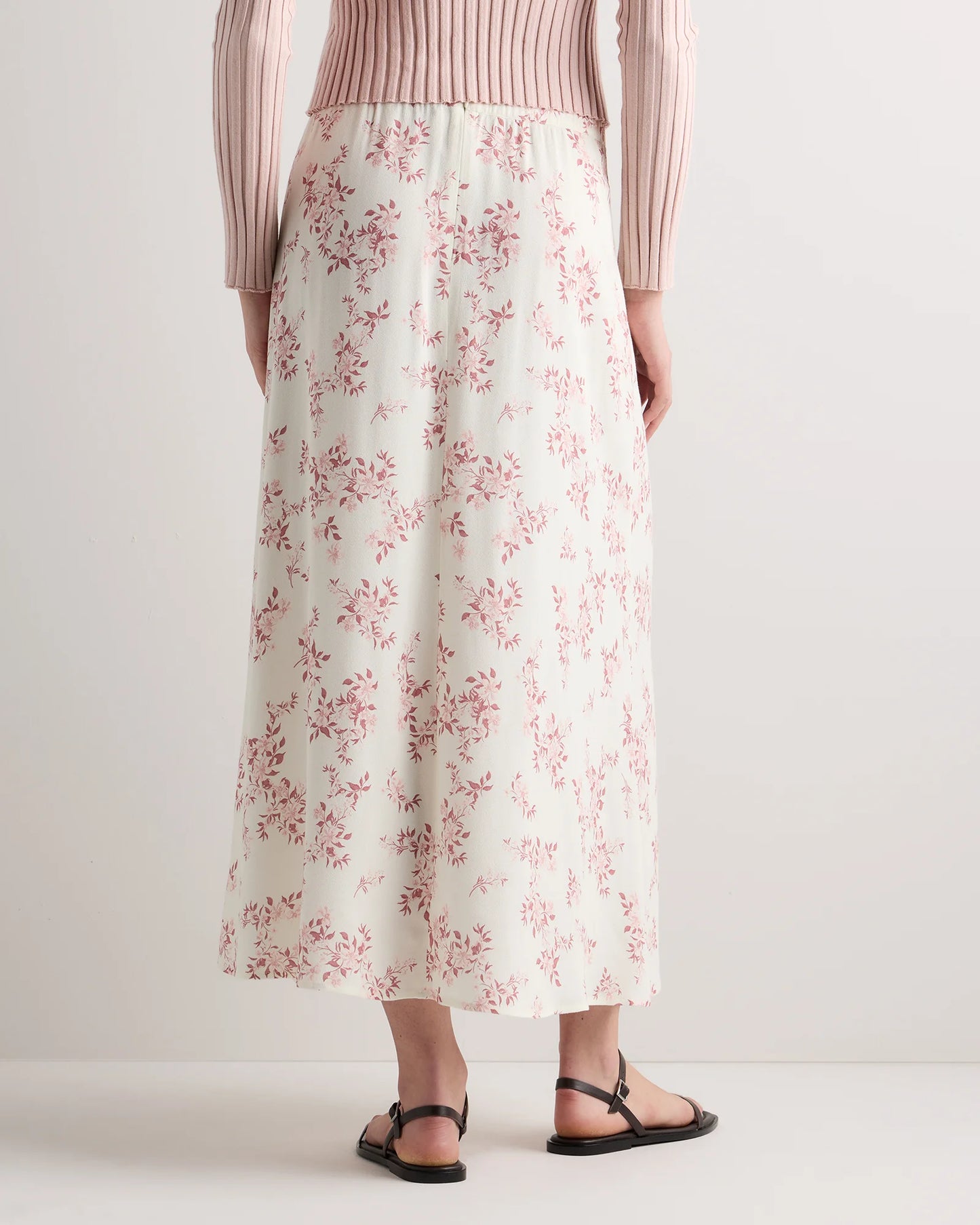 Lightweight Crepe Slip Skirt - XS / Moonstone Blue