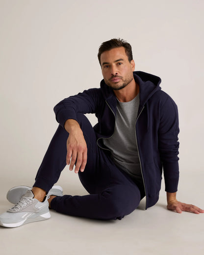 Organic Midweight French Terry Slim Joggers - XS / Light Heather Grey
