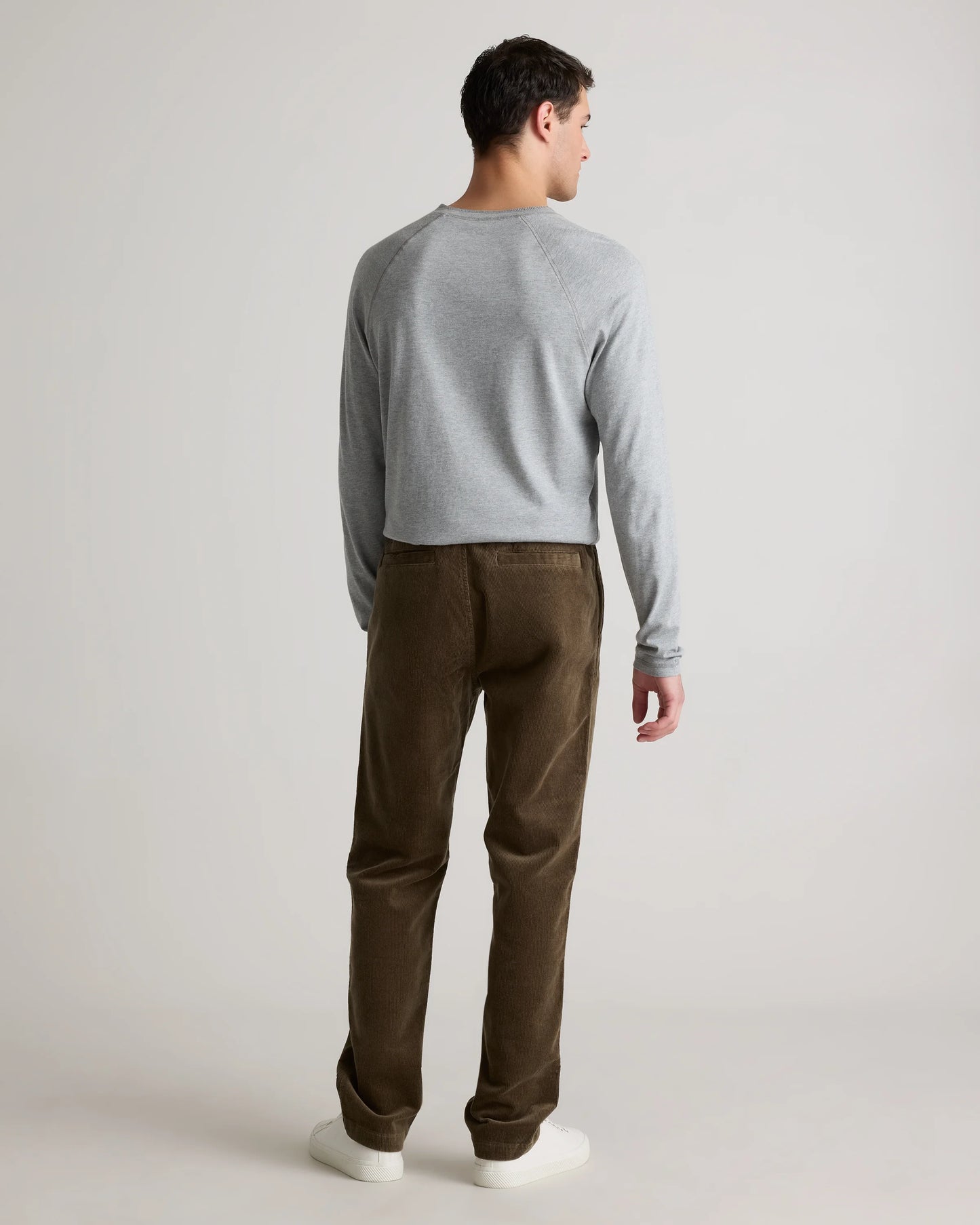 Organic Stretch Corduroy Drawstring Trousers - S / Storm Blue