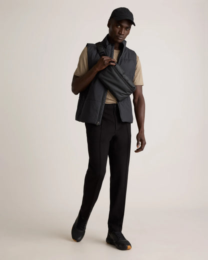 Stretch Knit Pintuck Trousers - S / Navy