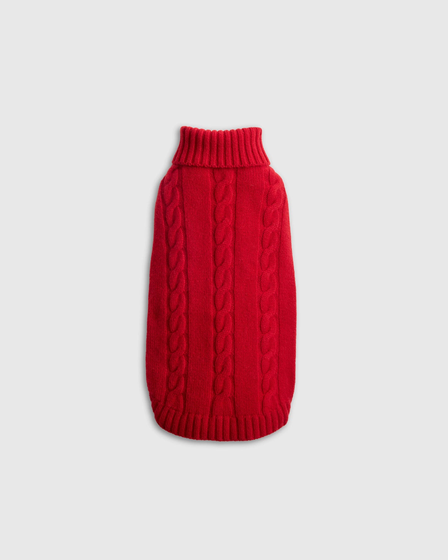 Mongolian Cashmere Cable Knit Dog Sweater - XS / True Navy