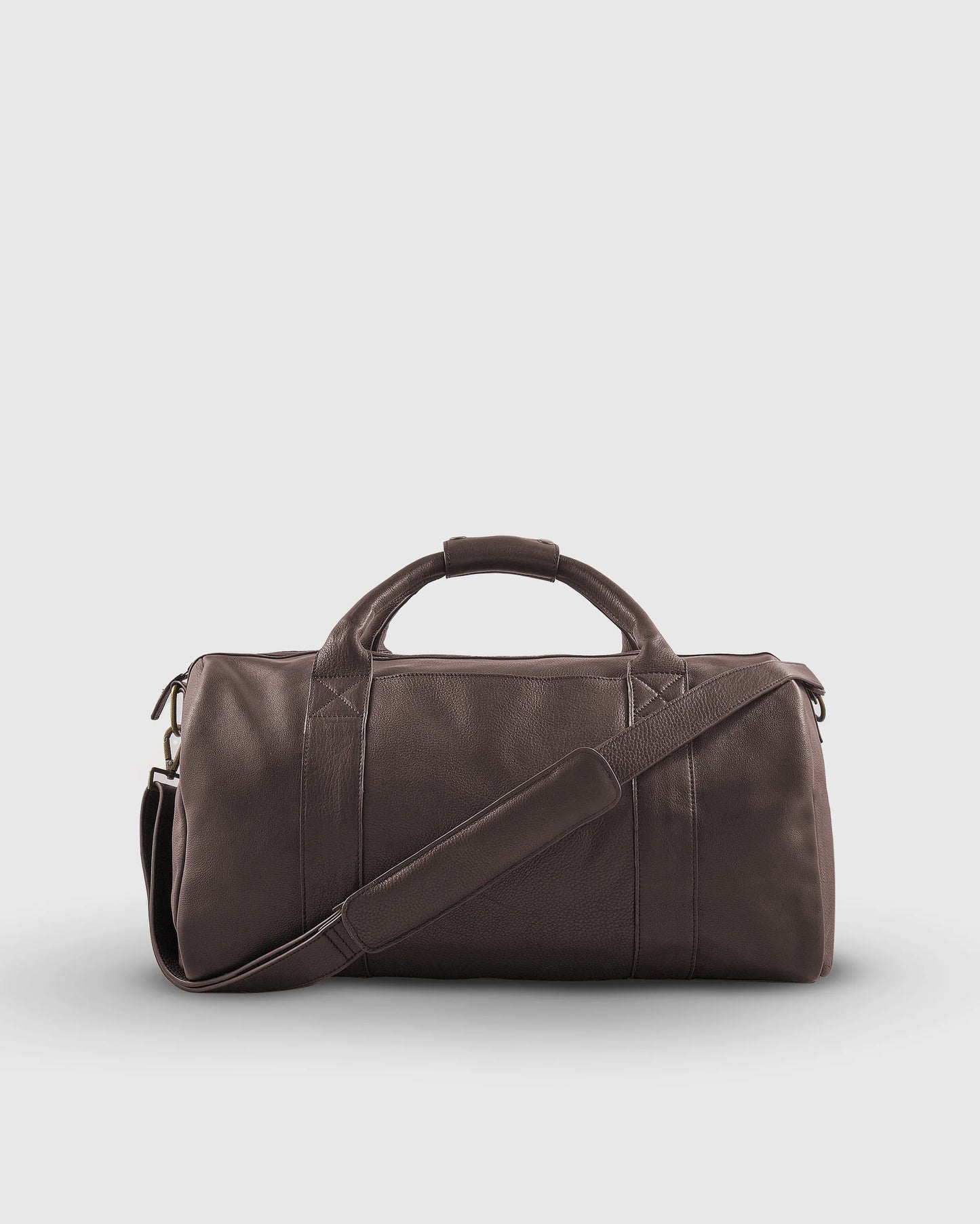 Nappa Leather Duffle Bag - One Size / Dark Brown