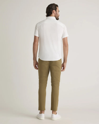 Commuter Stretch Pique Short Sleeve Button Down - S / Black