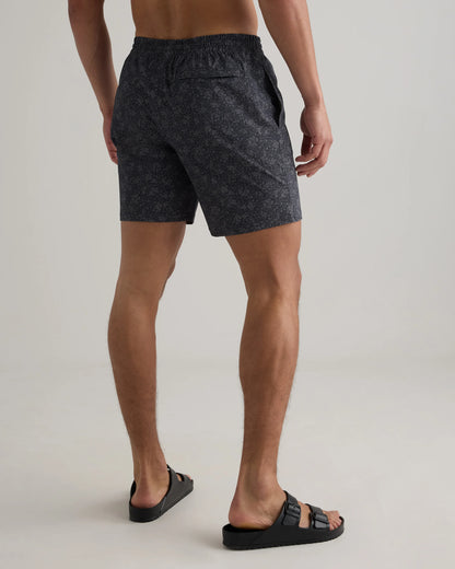 Italian Swim Trunks - 7" - XS / Navy Diamond Geo