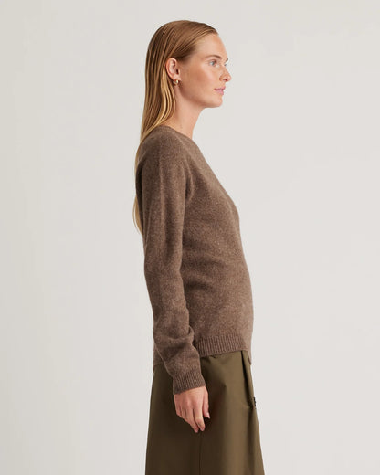 100% Yak Wool Crewneck Sweater - XS / Black