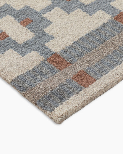 Palma Wool Rug - 3' x 5' / Dusty Blue Multi
