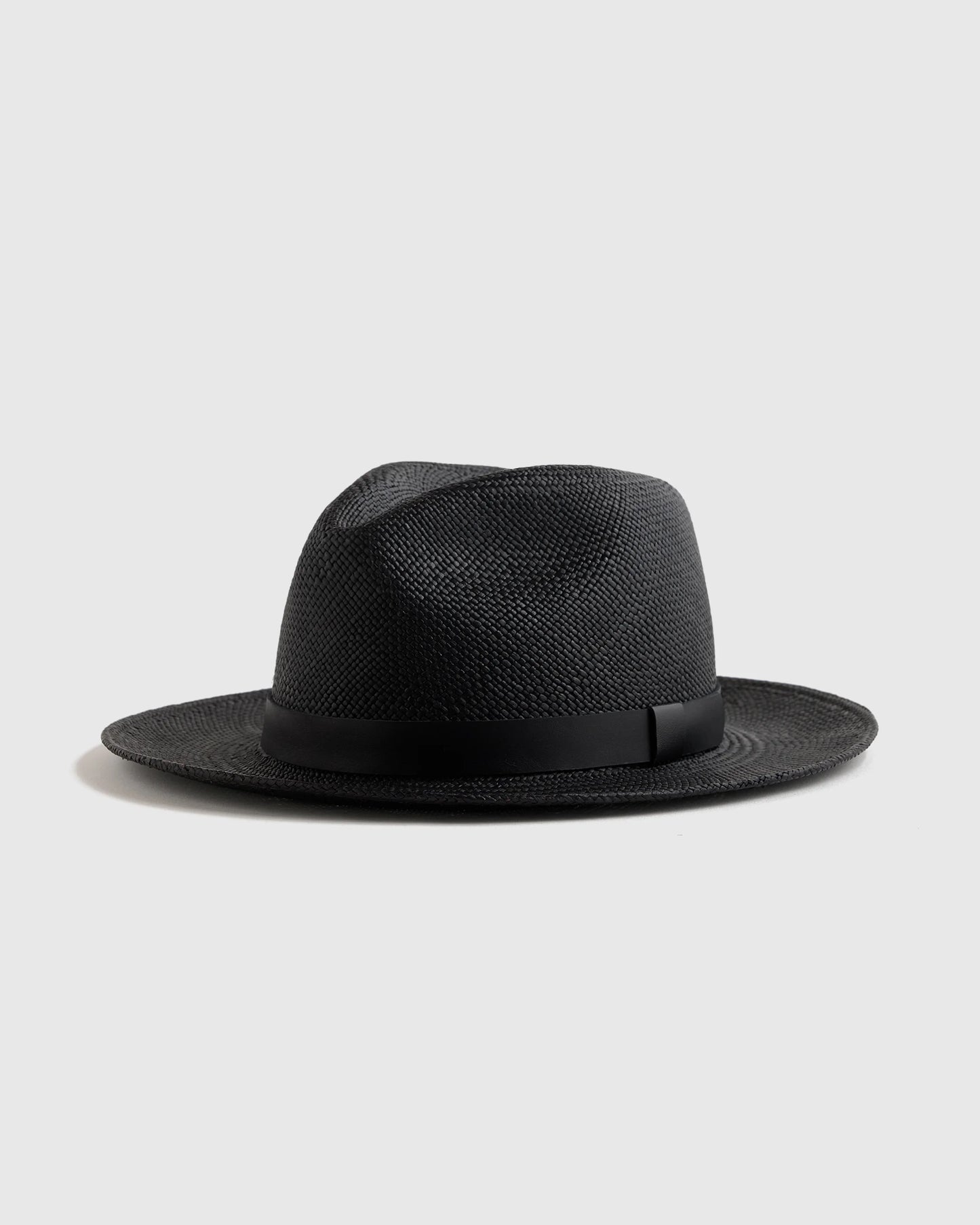 Toquilla Straw Panama Hat - S / Black