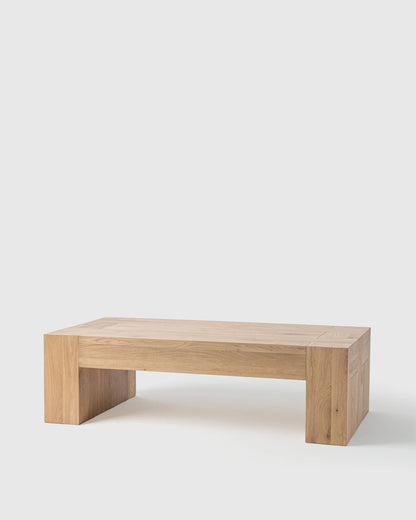 Reclaimed Oak Waterfall Coffee Table - 60" / Weathered Oak