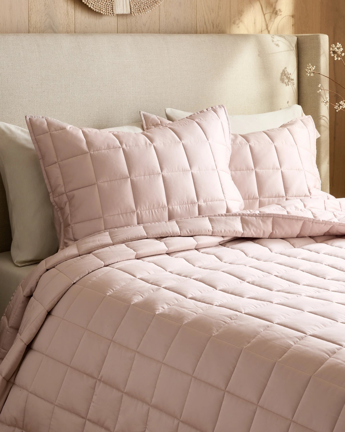 Bamboo Box Quilt Set - Twin / Sage