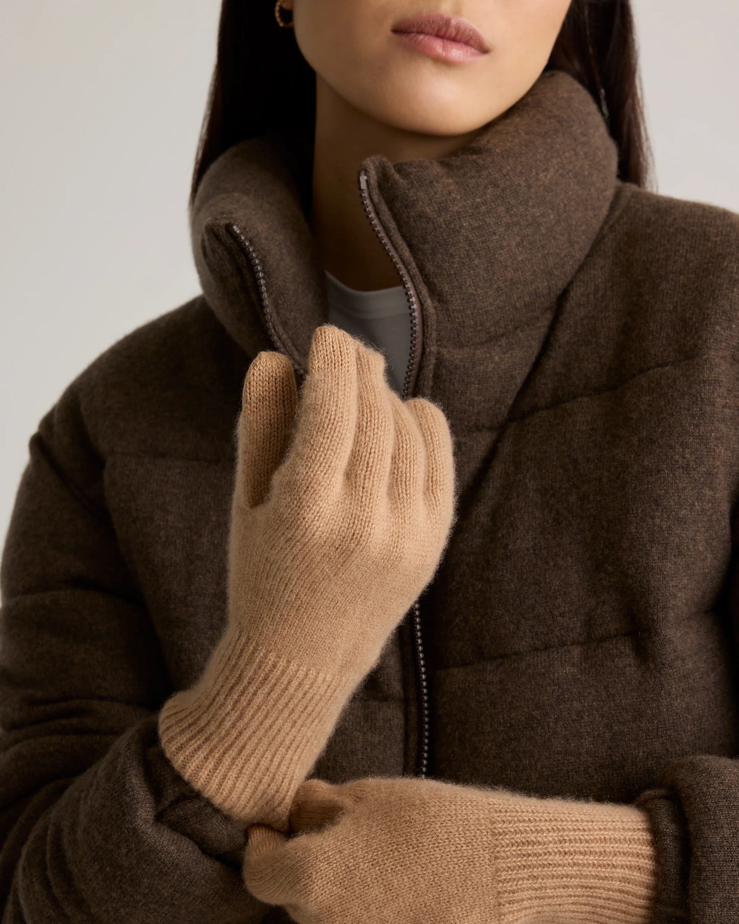 Mongolian Cashmere Gloves - One Size / True Navy