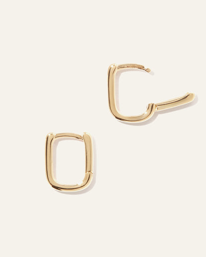Mini U Hoops - One Size / Gold Vermeil