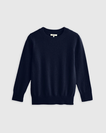 Washable Cashmere Crewneck Sweater - 6 / Heather Grey