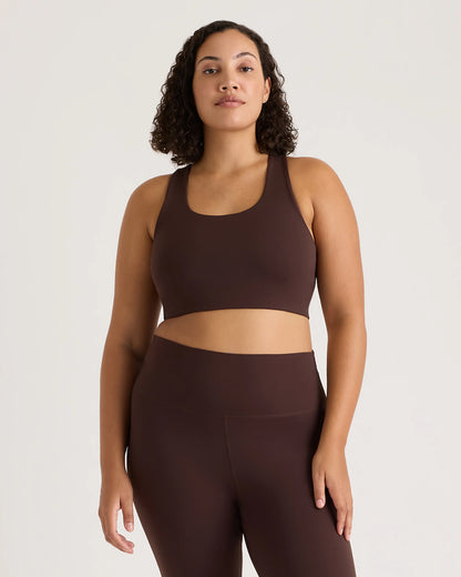 Ultra-Form Scoop Neck Longline Bra - XS / Black Camo