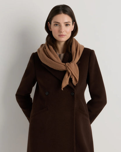 Mongolian Cashmere Square Scarf - One Size / Rich Burgundy