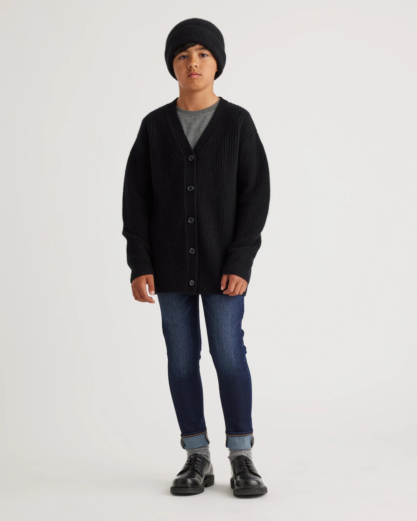 Washable Cashmere Oversized Fisherman Cardigan - 10 / Oatmeal