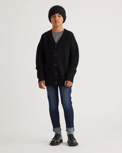 Washable Cashmere Oversized Fisherman Cardigan - 10 / Oatmeal