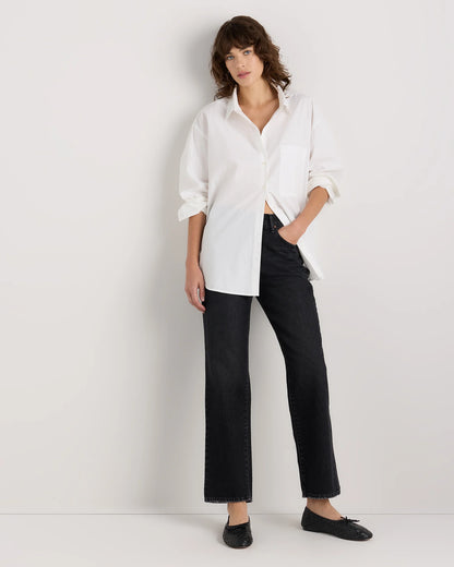 Bella Rigid Straight Jeans - 24 / Rinsed Indigo Blue