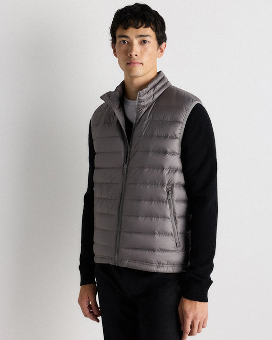 Lightweight Down Packable Puffer Vest - S / Overcast Grey