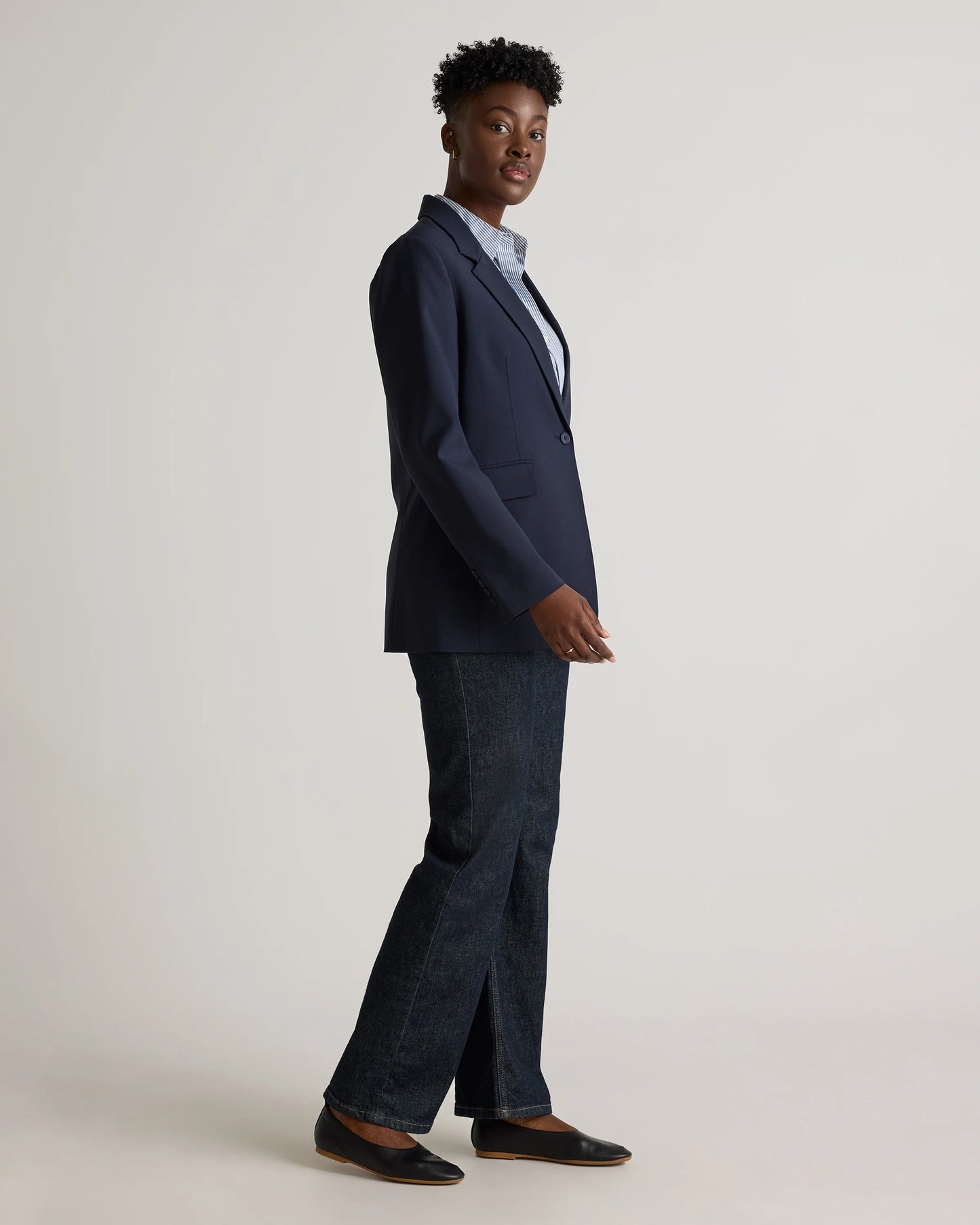 Italian Wool Long Blazer - XS / Sahara Camel