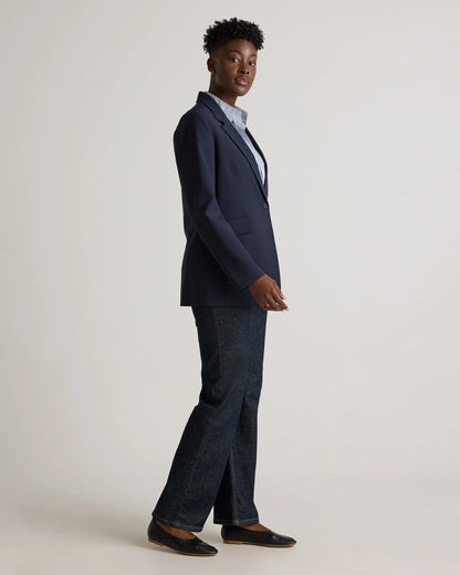 Italian Wool Long Blazer - XS / Sahara Camel