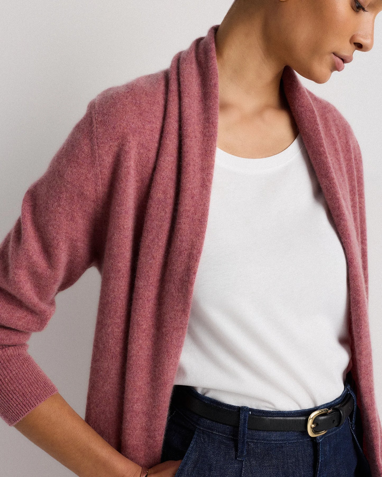 Mongolian Cashmere Duster Cardigan Sweater - XS / Oatmeal