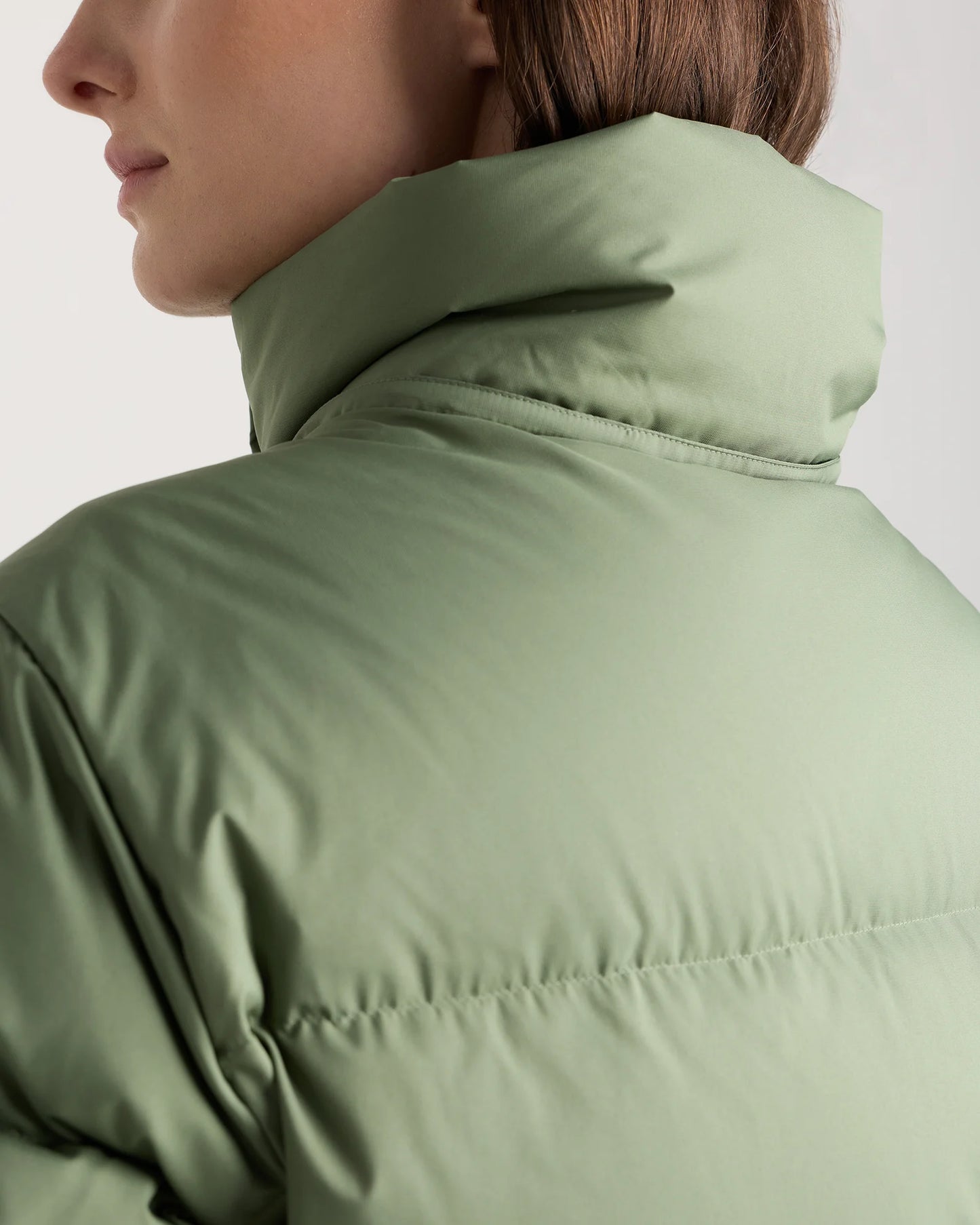 Responsible Down Cropped Puffer Jacket - XS / Shiny Black