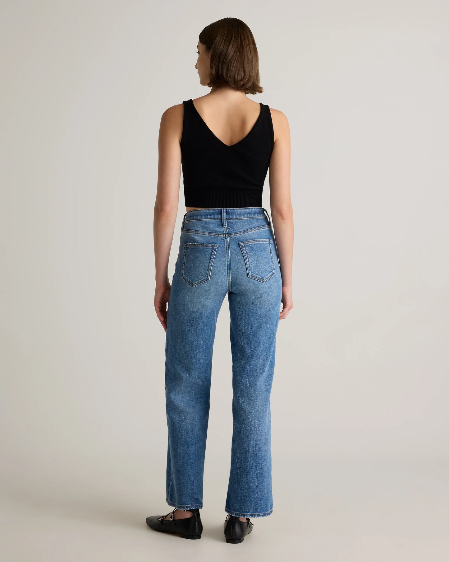 Bella Stretch Relaxed Straight Jeans - 24 / Atlantic Blue