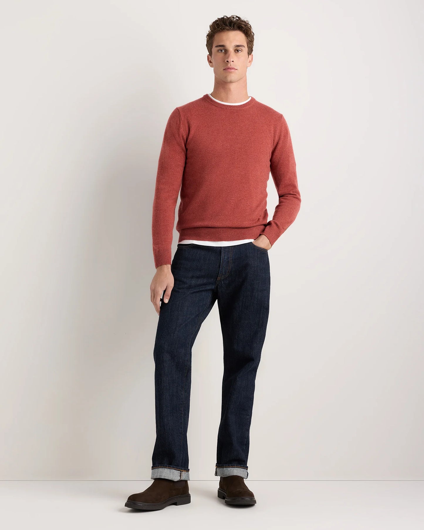 Mongolian Cashmere Crewneck Sweater - XS / Black