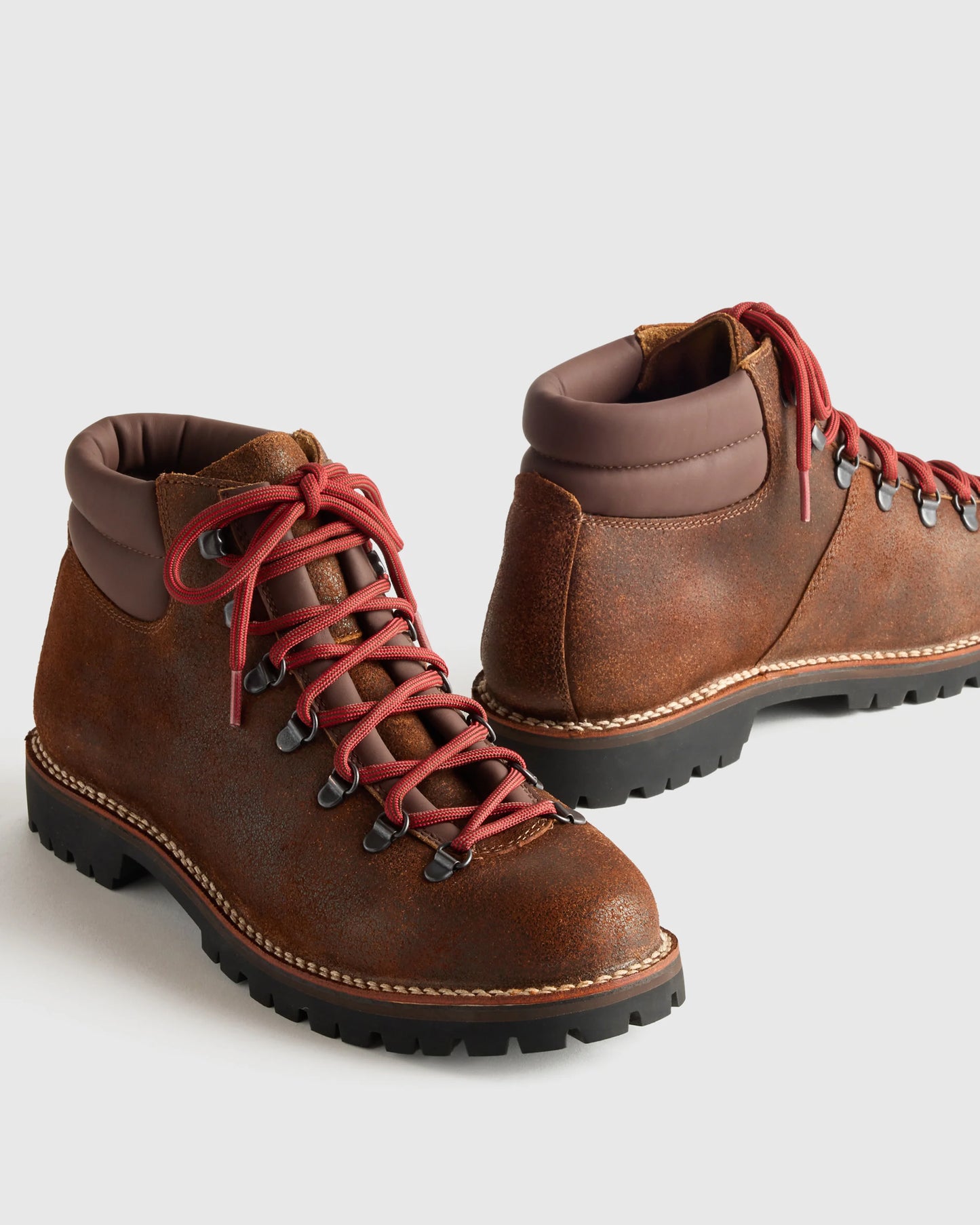 Crafted Leather Waterproof Hiking Boot - 7 / Burnt Timber