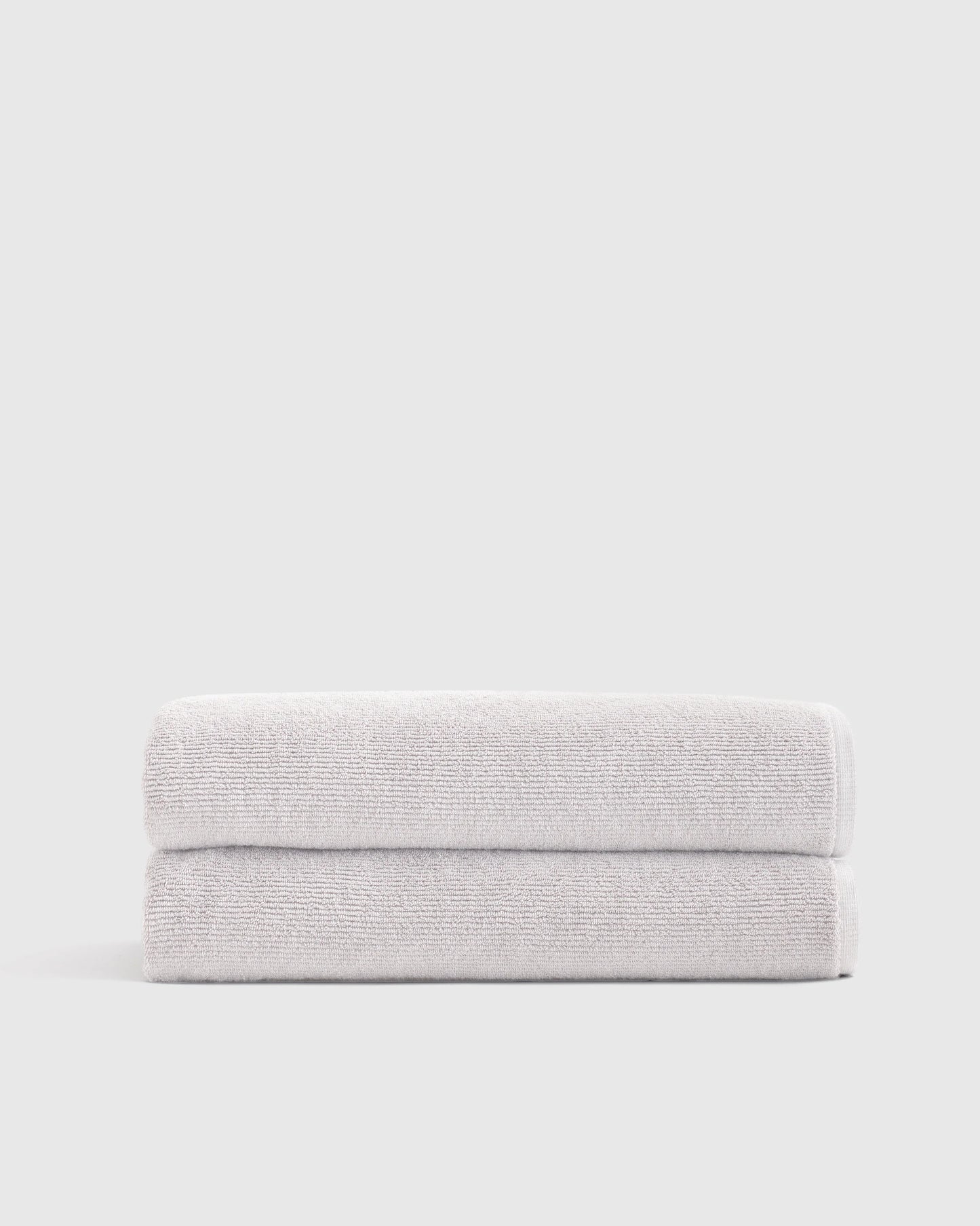 Turkish Ribbed Quick Dry Bath Sheet (Set of 2) - One Size / Mineral