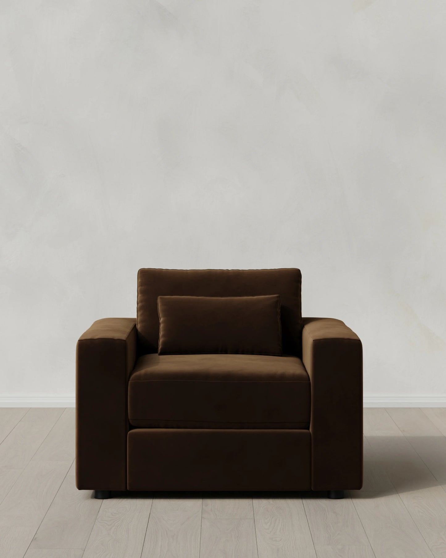 Ashford Deep Seat Chair and a Half in Performance Velvet - 46" / Caramel