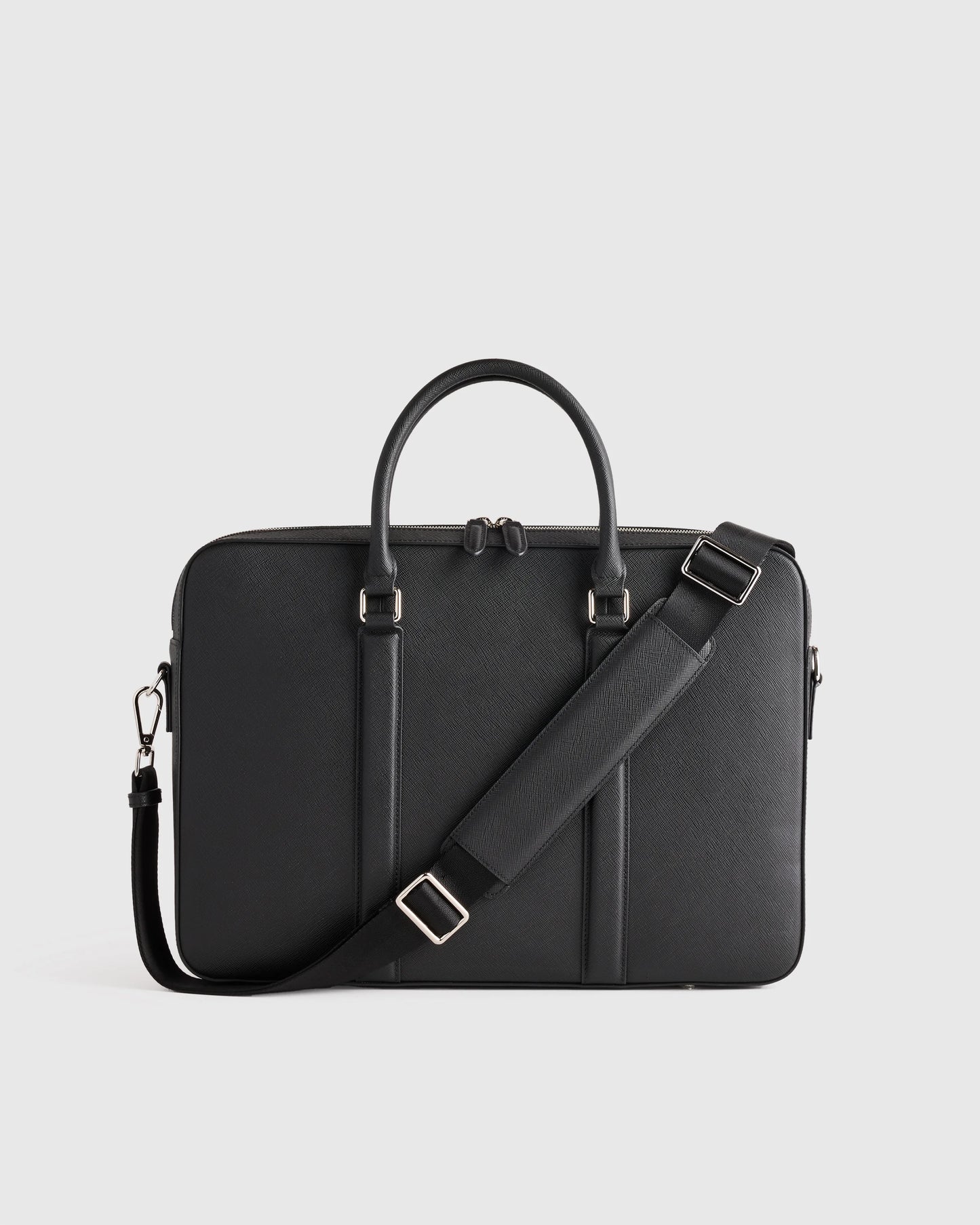 Italian Saffiano Briefcase - One Size / Hickory