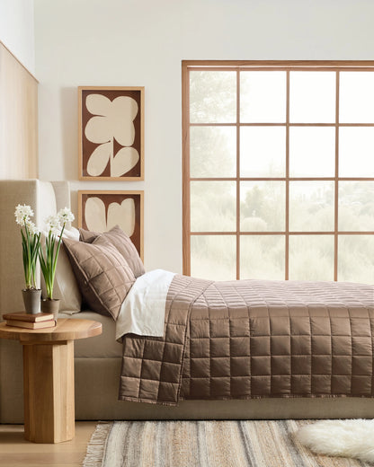 Bamboo Box Quilt - Twin / Sage