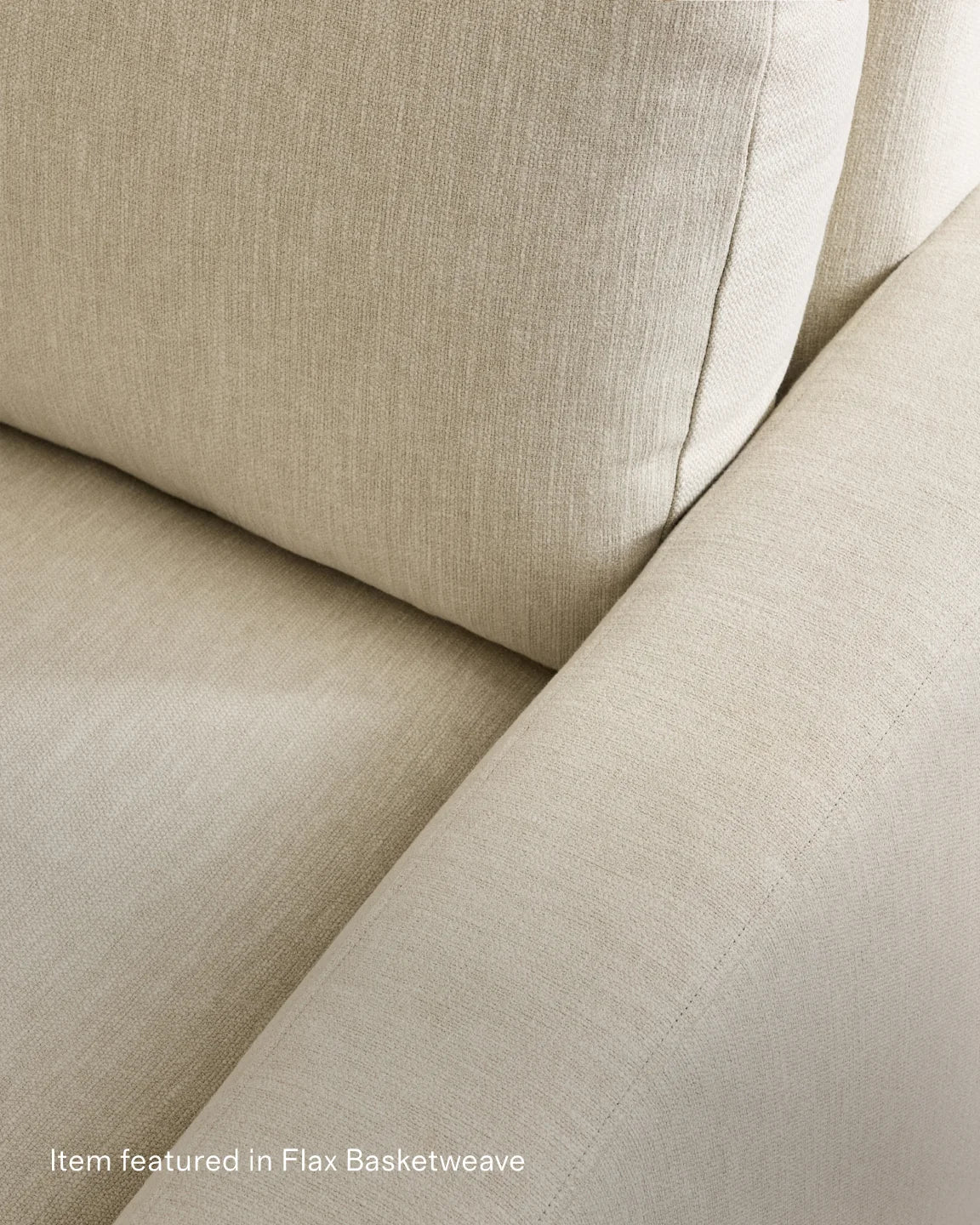 Stillman L Sectional in Performance Basketweave - 116x116 / Flax