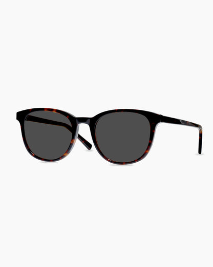 Charlie Polarized Acetate Sunglasses - Standard / Clear with Grey lens