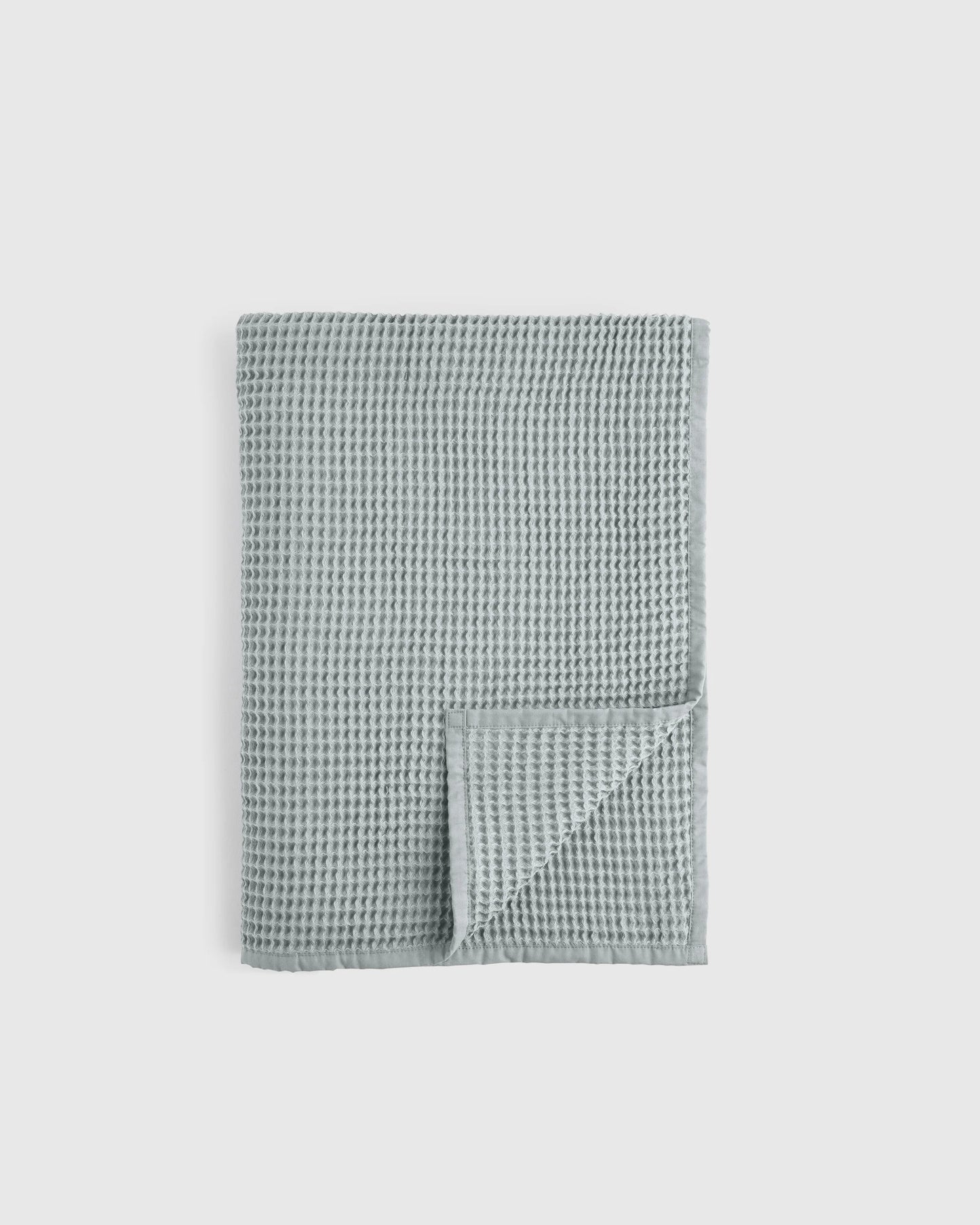 Organic Waffle Throw - 50x70 / Dried Sage