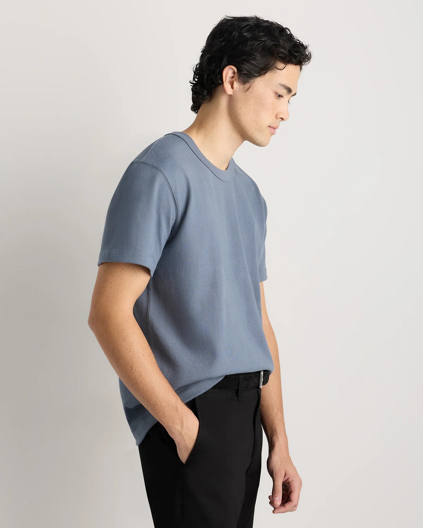 100% Organic Cotton Heavyweight Tee - XS / Natural