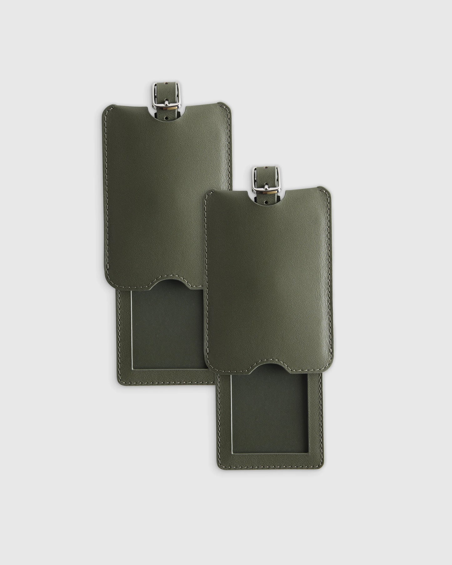 Nappa Leather Luggage Tag (2-Pack) - One Size / Cobalt Blue