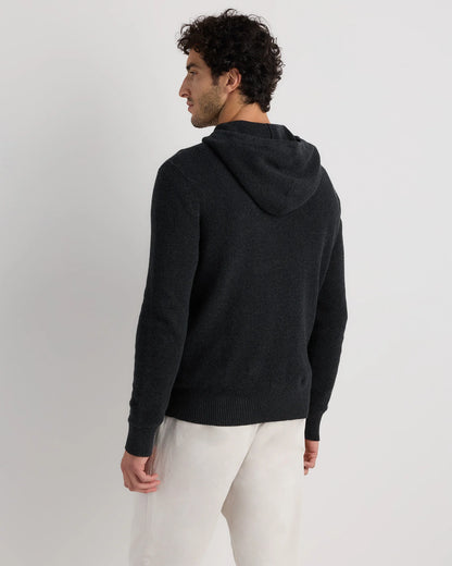 Organic Cotton Cashmere Waffle Hoodie - S / Bayberry Olive