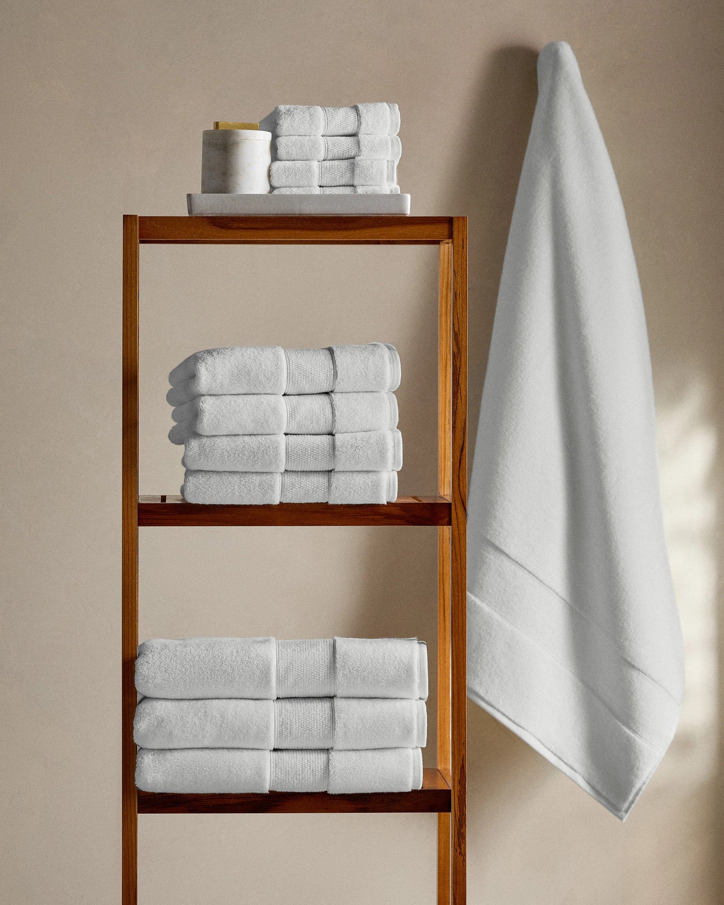 Classic Organic Turkish Cotton Washcloth (Set of 4) - One Size / White