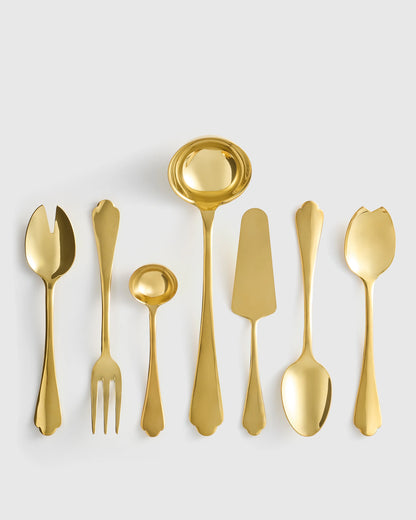 Dolce Vita 7-Pc Serving Utensil Set by Mepra - One Size / Polished Stainless Steel