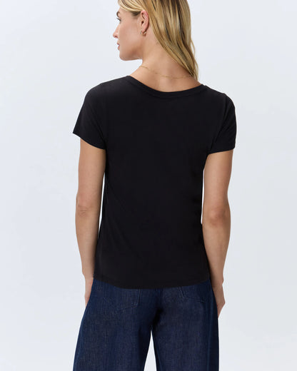 Cotton Modal Scoop Neck Tee - XS / Navy