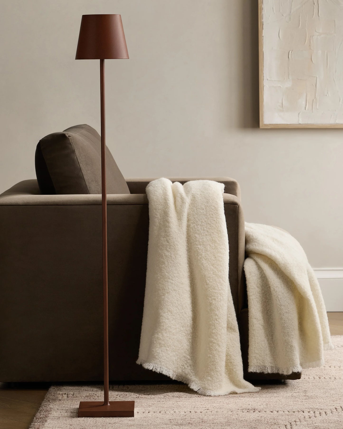 Poldina Pro Rechargeable Floor Lamp by Zafferano - One Size / White