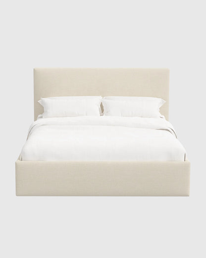 100% Linen Square Bed - Full / Canvas