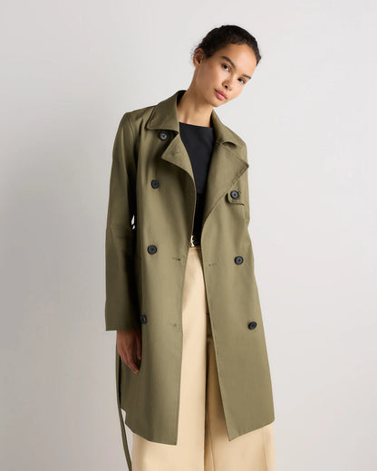Comfort Stretch Trench Coat - XS / Navy