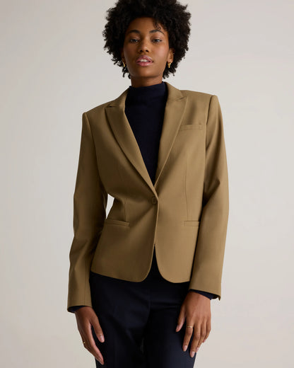 Italian Wool Tailored Blazer - XS / Navy