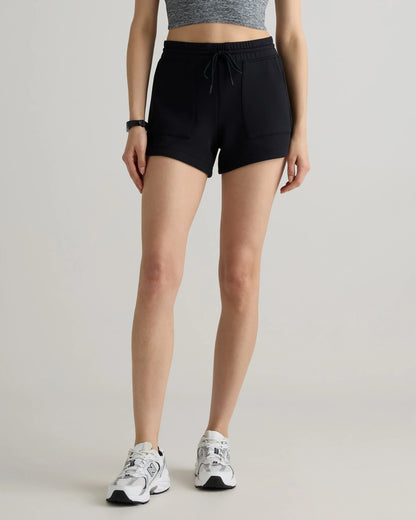CloudComfort High-Rise Sweatshorts - XS / Pebble Beige