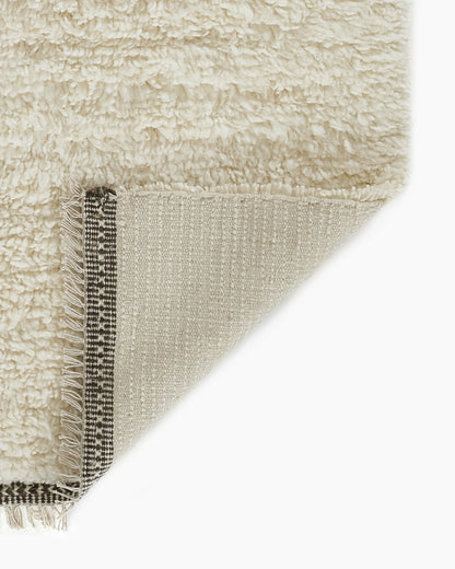 Dover Wool Shag Rug - 5' x 8' / Natural