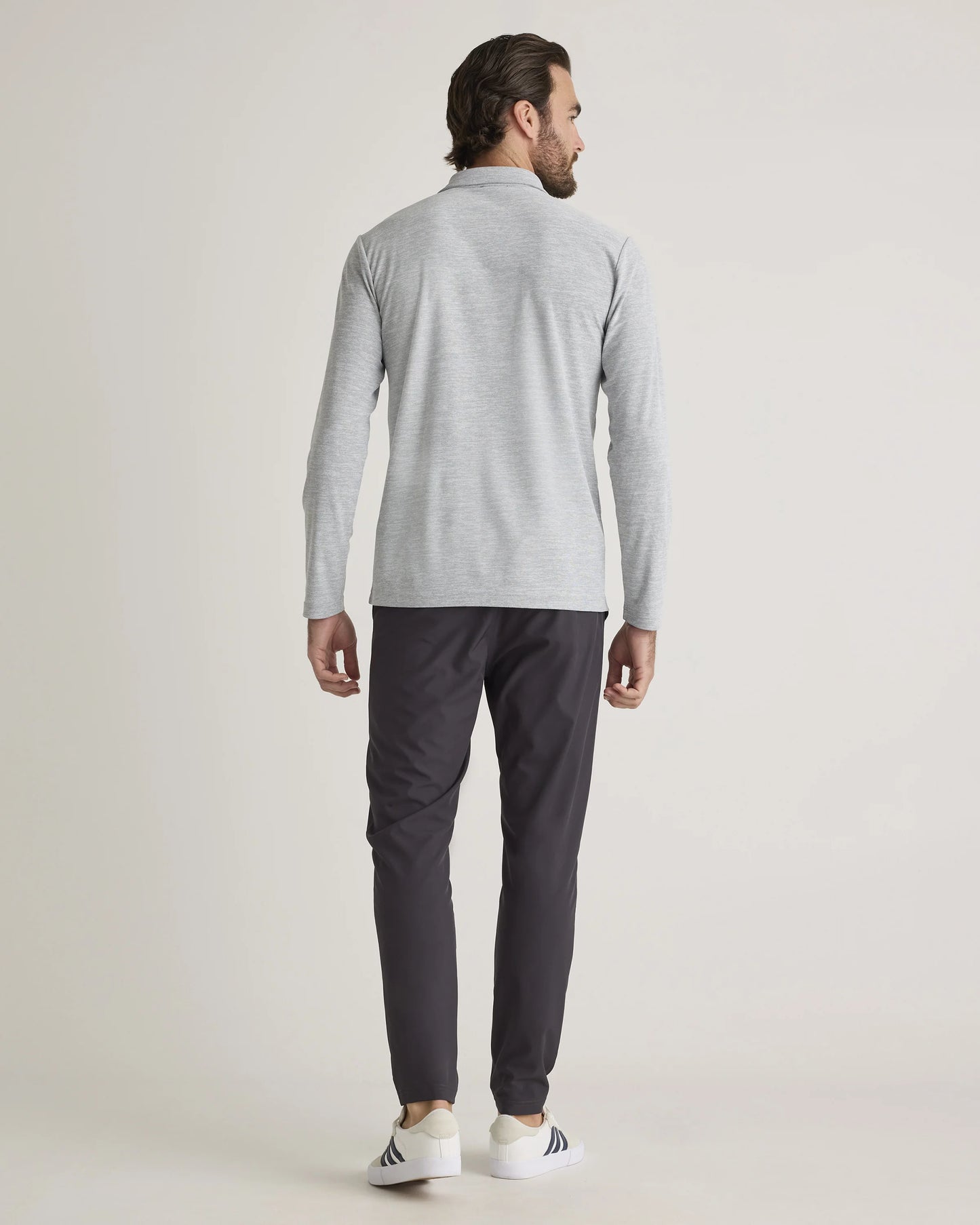ProPique Performance Long Sleeve Polo - S / Navy